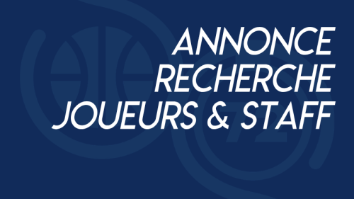 Annonce recherche joueurs et staff
