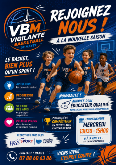 Mayet recherche entraineur/animateur pour séances MiniBasket