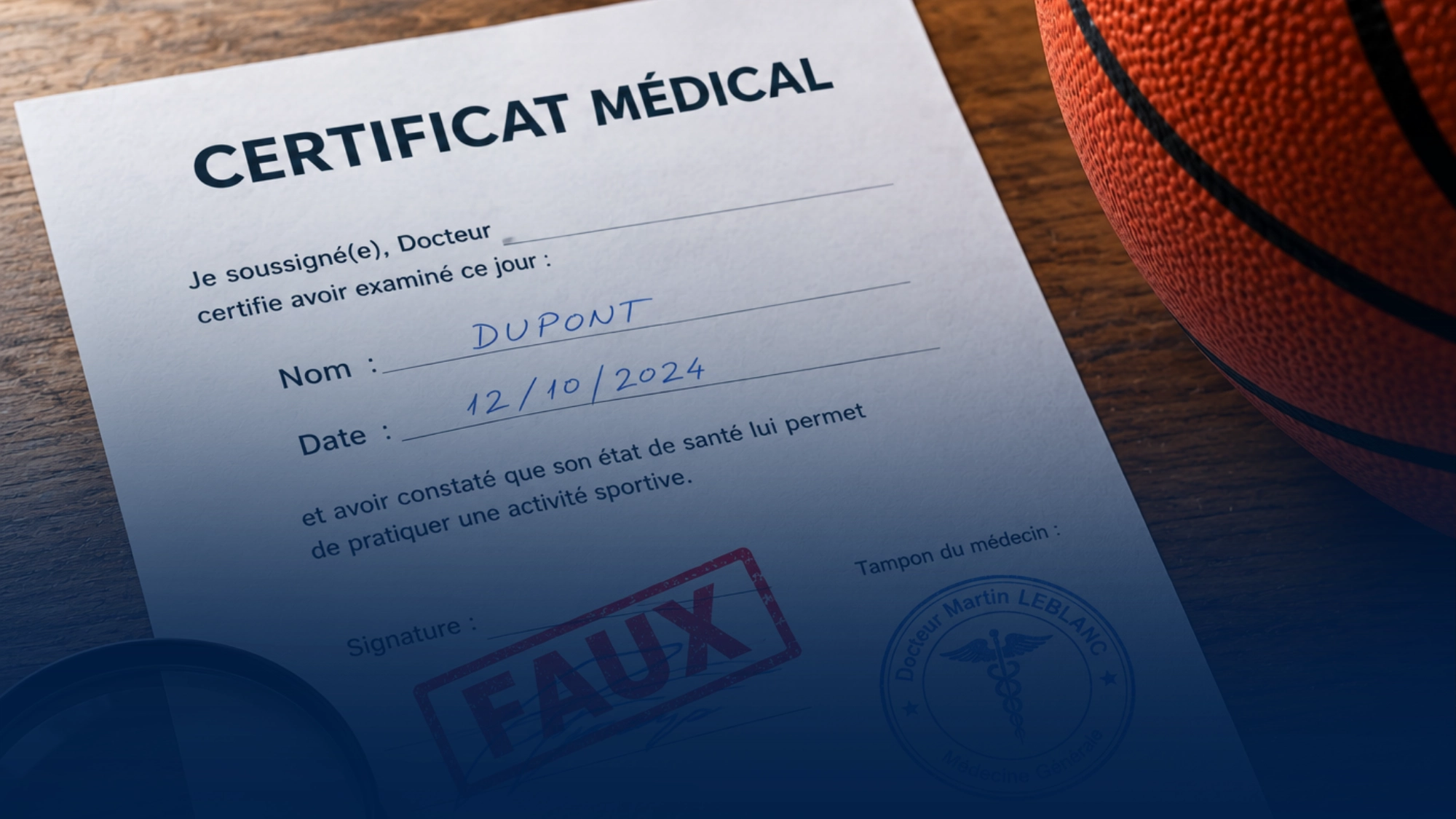 ATTENTION AUX CERTIFICATS MÉDICAUX