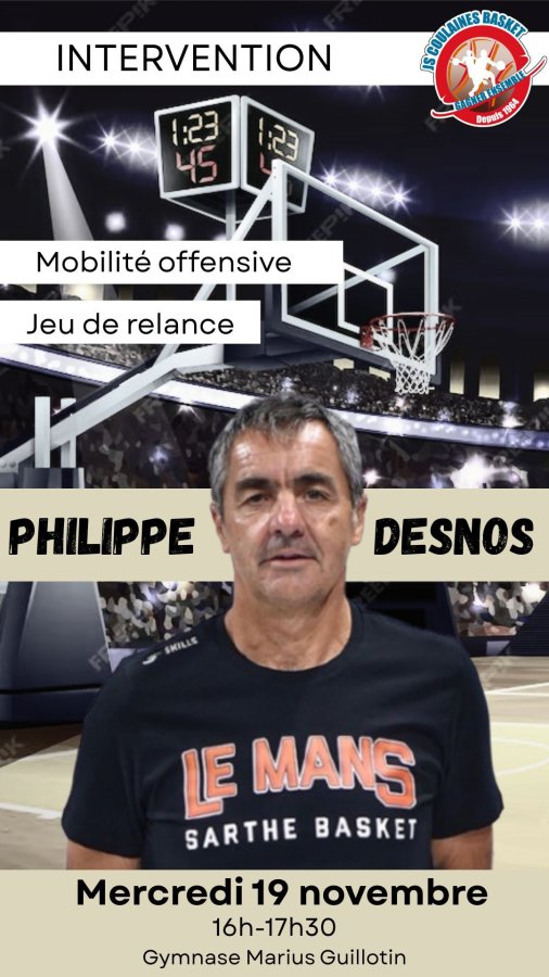 Colloque Entraîneurs Intervention Philippe Desnos à Coulaines