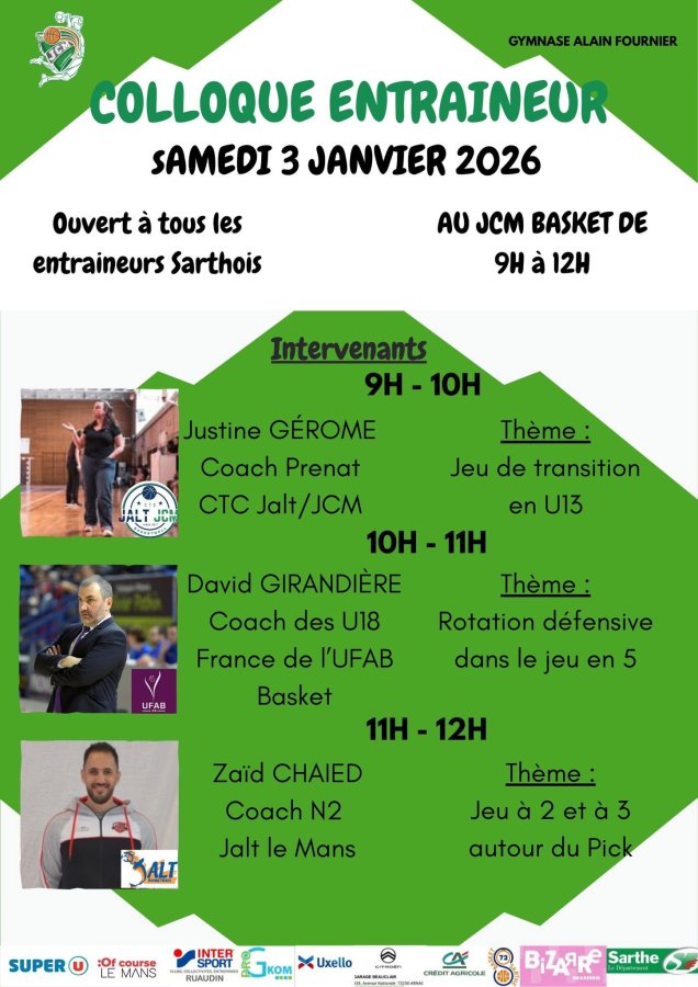 Colloque entraîneur JCM