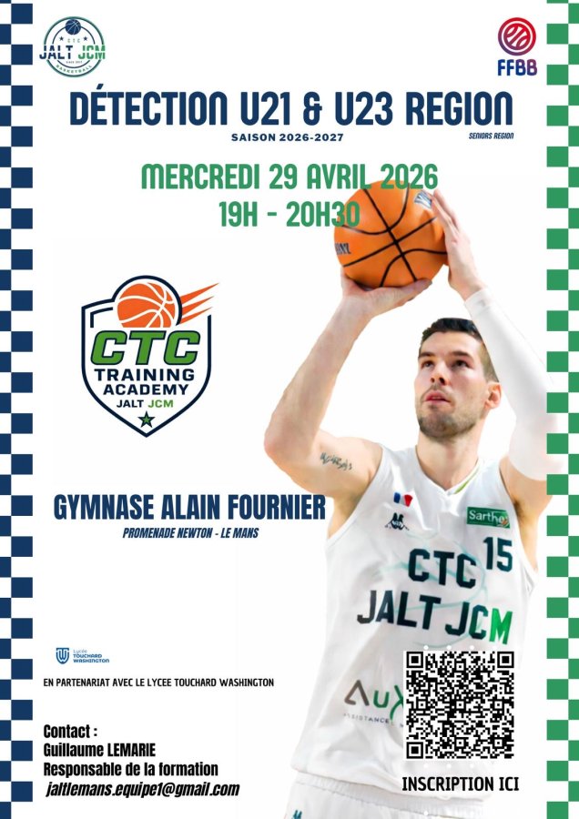 Détections U21 U21(RM3) CTC JALT JCM 2026-27
